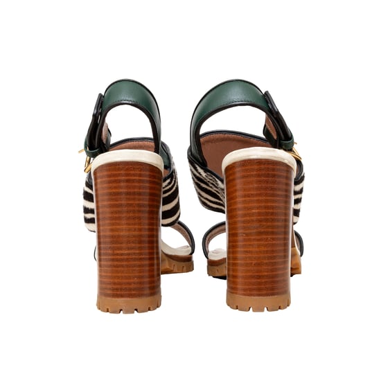 Marni Dyed Calfskin Block Heel Sandals - '20s - Image 5