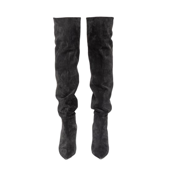 Saint Laurent Era 85 Over-the-Knee Suede Boots - '10s - Image 3