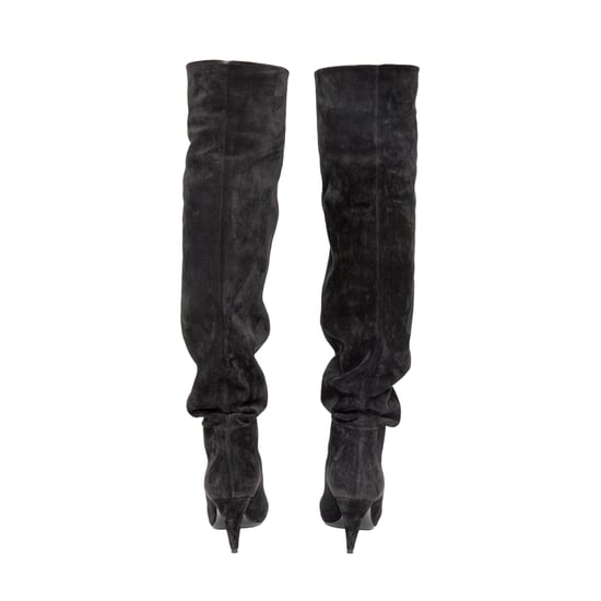 Saint Laurent Era 85 Over-the-Knee Suede Boots - '10s - Image 4