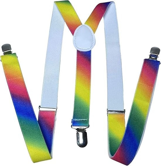 Rainbow Vertical Stripe Braces - Image 4