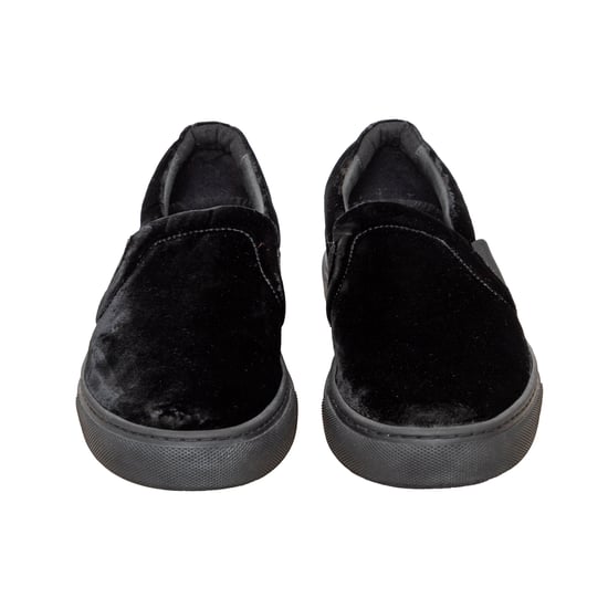 Lanvin Slip-on Sneakers i sammet – 10-talet - Image 3