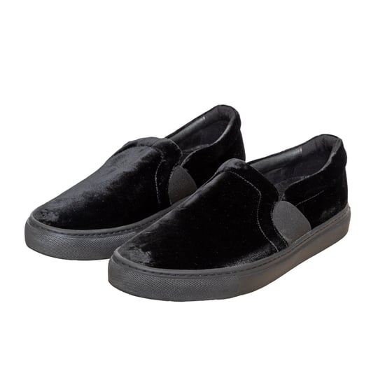 Lanvin Slip-on Sneakers i sammet – 10-talet - Image 4