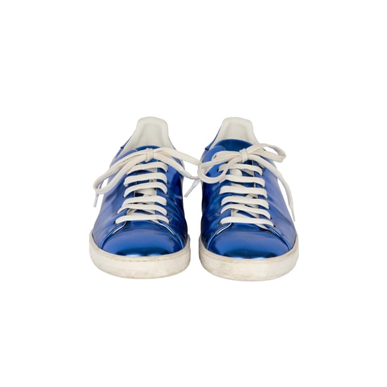 Louis Vuitton Metallic Blue Sneakers - '10s - Image 2
