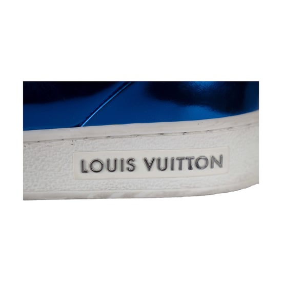 Louis Vuitton Metallic Blue Sneakers - '10s - Image 3