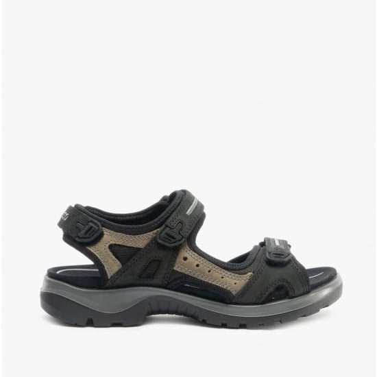 Ecco Offroad Womens Leather Outdoor Sandals Black/mole - Image 1