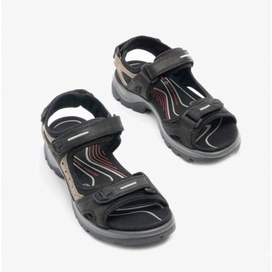 Ecco Offroad Womens Leather Outdoor Sandals Black/mole - Image 2