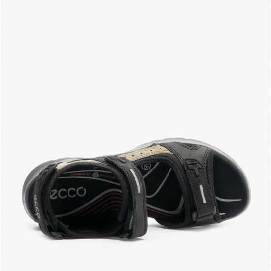 Ecco Offroad Womens Leather Outdoor Sandals Black/mole - Image 4