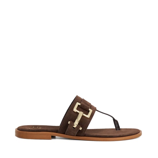 Dune Ladies Lotica - Toe Post Sandal With Metal Buckle - Image 2