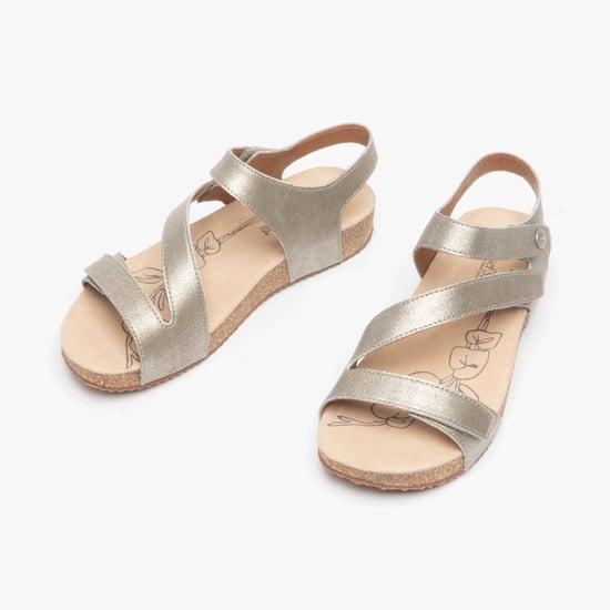 Josef Seibel Tonga 25 Dames Leren Klittenbandsandalen Kristal - Image 3