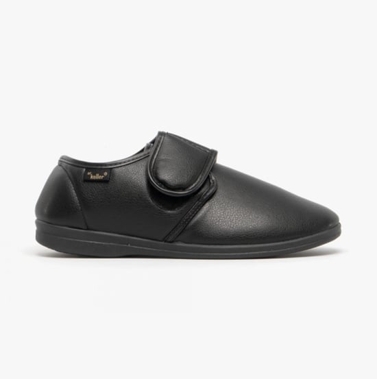 Dr Keller Chris Mens Full Slippers Black - Image 1