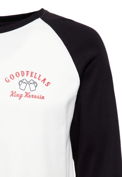 King Kerosin Herren Langarmshirt Good Fellas weiß - Image 3