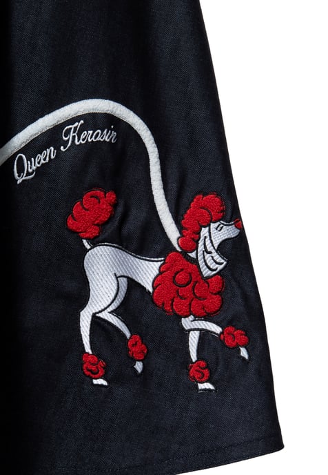 Queen Kerosin Damen Swing Rock Poodle dunkelblau - Image 4