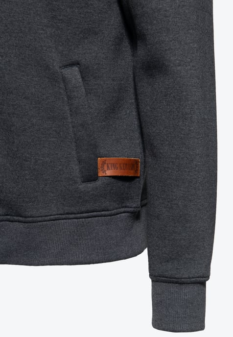 King Kerosin Herren Outdoor Sweatjacke K.K. Adventure Gear grau - Image 3