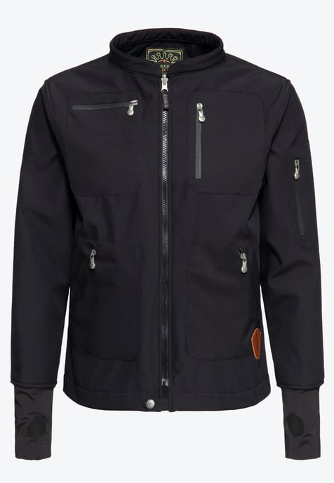 King Kerosin Herren Outdoor Sweatjacke K.K. Adventure Gear grau - Image 4