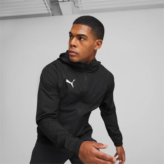 Puma TeamRISE All Weather Rain Jacket Waterproof Coat Black 657396 - Image 2