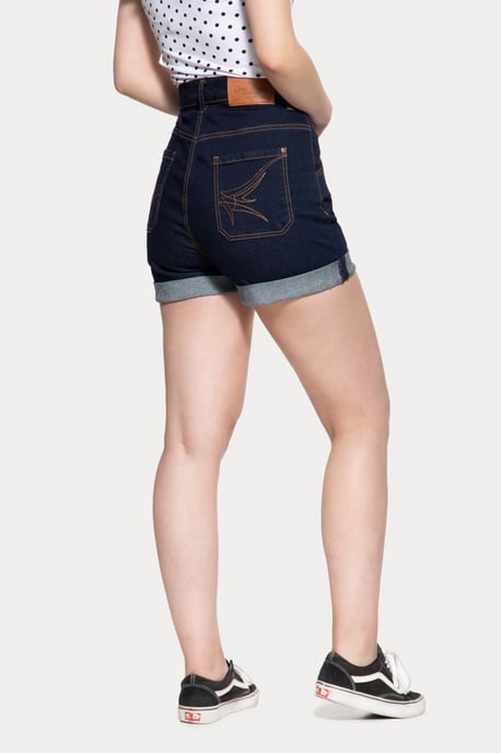 Queen Kerosin Damen Denim Shorts Denim - Image 2