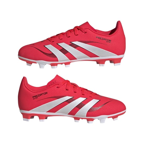 ADIDAS BOYS / GIRLS JUNIOR FOOTBALL BOOTS PREDATOR CLUB FG / MG ID3813 RED - Image 1