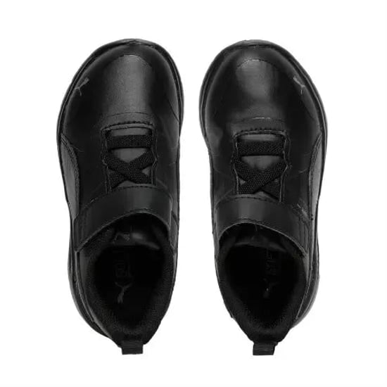 Puma Boys / Girls Flex Essential Hook & Loop School Trainers Black - Image 2
