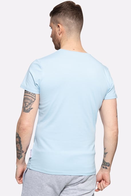 Akito Tanaka Herren T-Shirt mit Frontprint Tokio Beach blau - Image 2