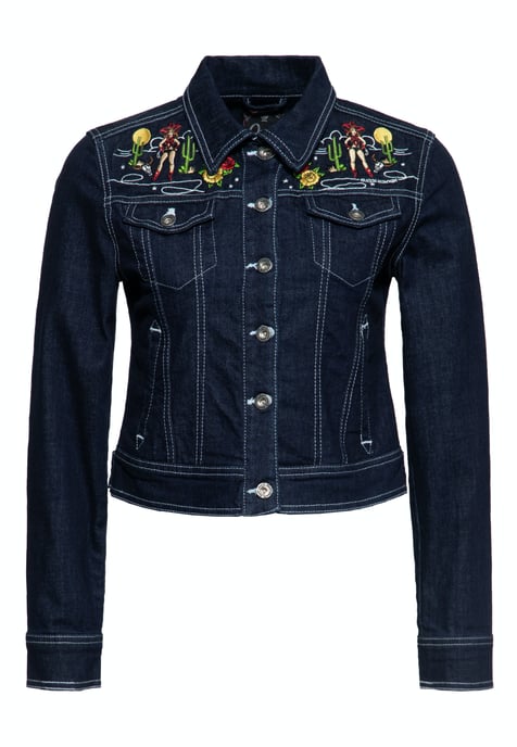 Queen Kerosin Damen Denim Jeansjacke Denim - Image 1