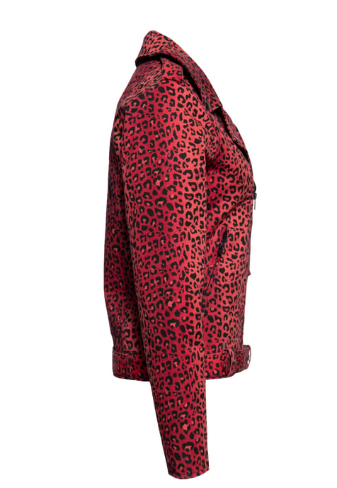 Queen Kerosin Damen Biker Jacke Motor Queen Service rot - Image 2