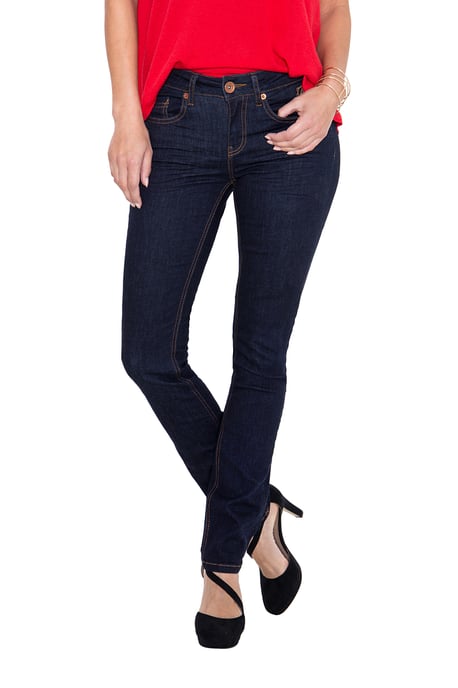Amor, Truth & Trust Damen ATT JEANS Basic Slim Fit Jeans in leichter Waschung Belinda rinsed - Image 1