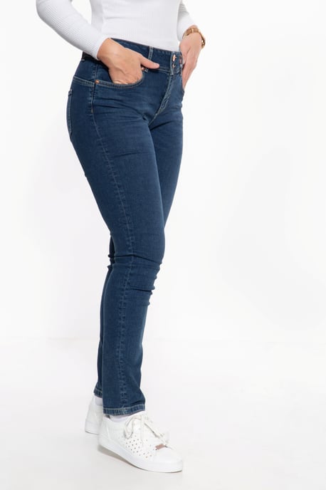 Amor, Truth & Trust Damen Slim Fit Jeans mit hohem Bund Chloe blau - Image 2