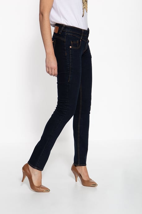 Amor, Truth & Trust Damen Damenjeans Zoe dunkelblau - Image 2