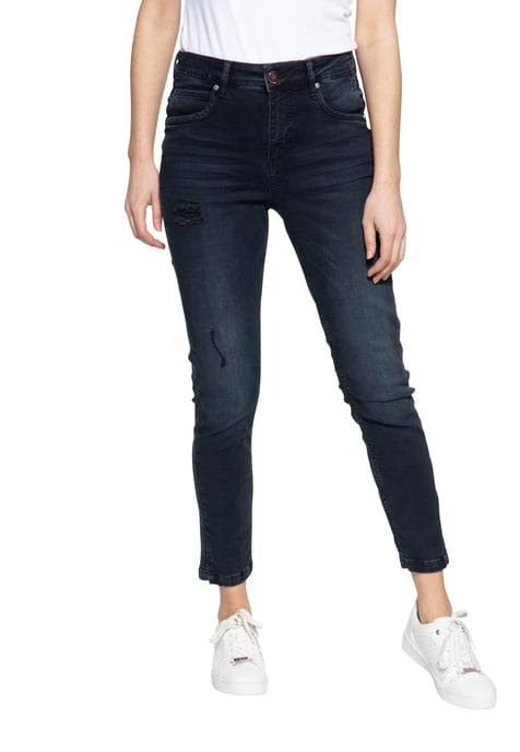Amor, Truth & Trust Damen 5-Pocket Jeans Sun dunkelblau - Image 1