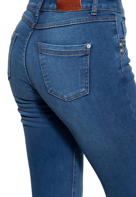 Amor, Truth & Trust Damen Jeanshose Leoni mittelblau - Image 3
