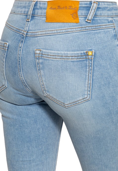 Amor, Truth & Trust Damen Cropped Flare Jeans Brenda hellblau - Image 3