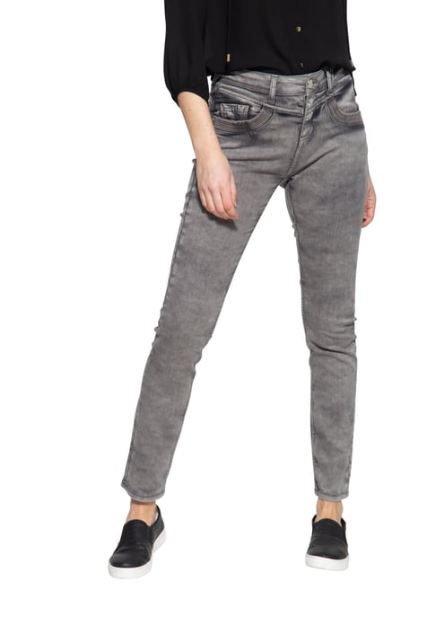 Amor, Truth & Trust Damen 5-Pocket Jeans Venus grau - Image 1