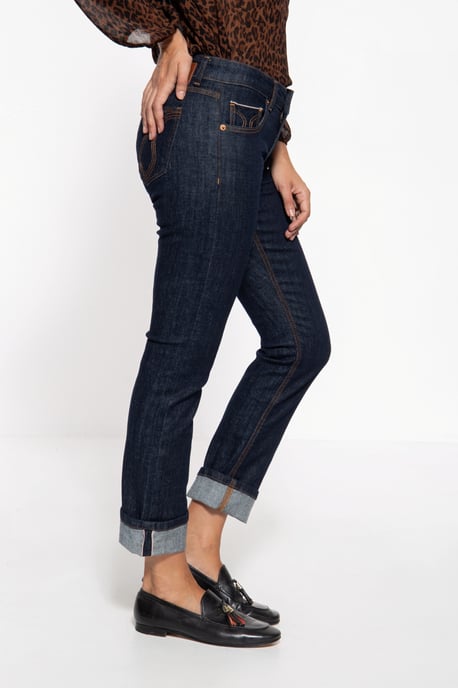 Amor, Truth & Trust Damen ATT JEANS Damen Red Selvage-Jeans Stella dunkelblau - Image 2