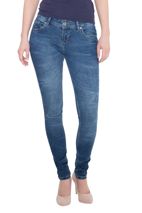 Way of Glory Damen WAY OF GLORY 5-pocket Jeans »Maria« Slim Fit Maria mittelblau - Image 1