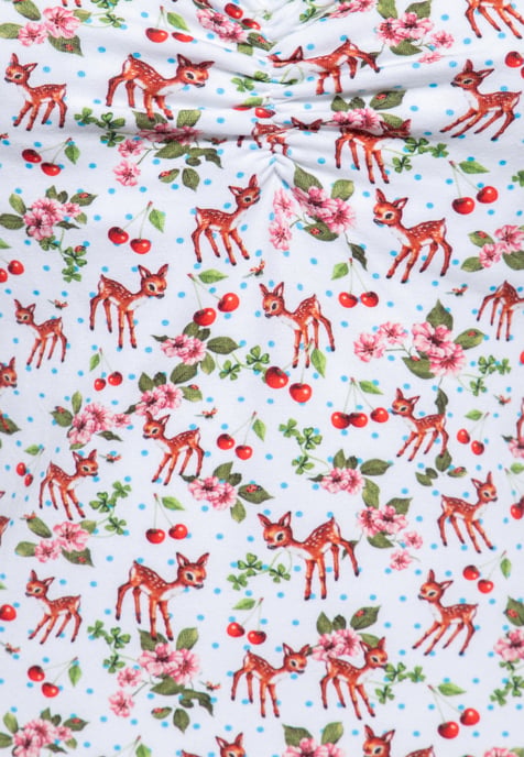 Queen Kerosin Damen Top Deer offwhite - Image 3
