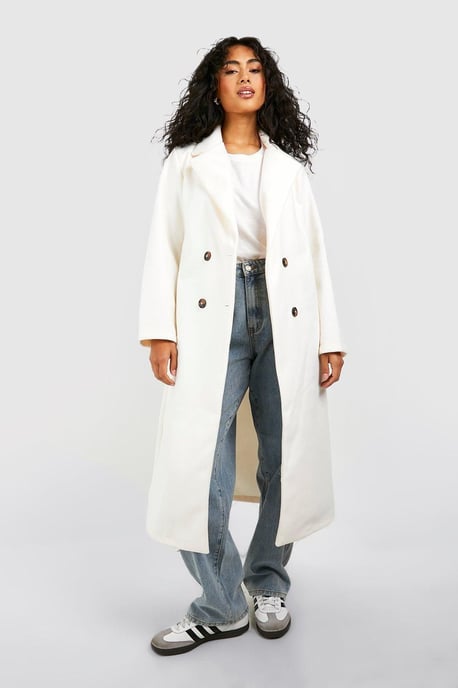 Double Breasted Longline Coat - Image 3