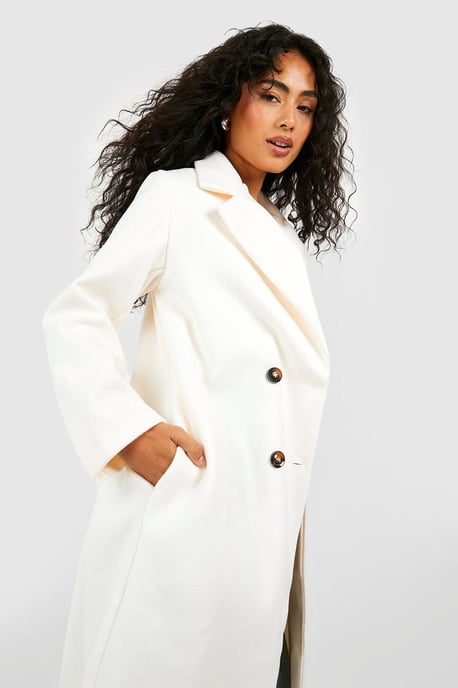 Double Breasted Longline Coat - Image 4