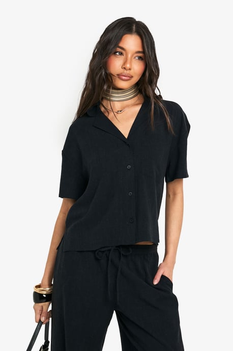Premium Linen Short Sleeve Shirt - Image 1