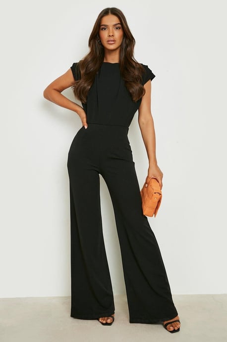 Ruched Detail Wide Leg Jumpsuit - Image 1