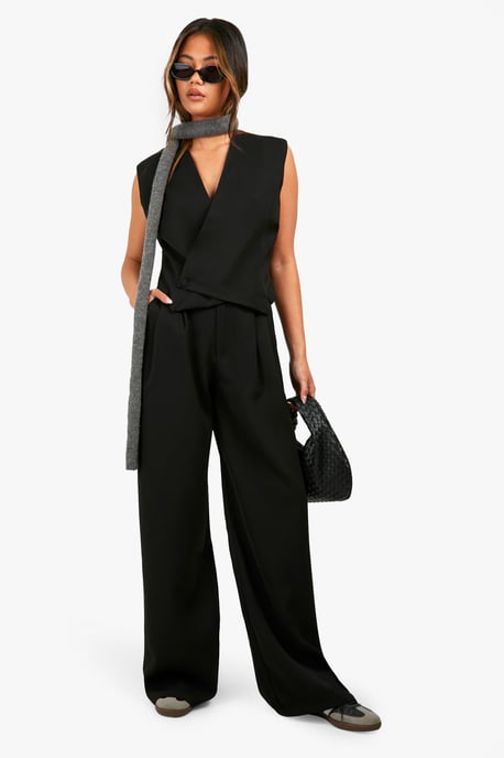 Asymmetric Button Front Waistcoat - Image 3