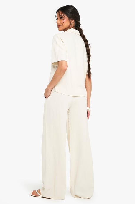 Premium Linen Wide Leg Trousers - Image 2