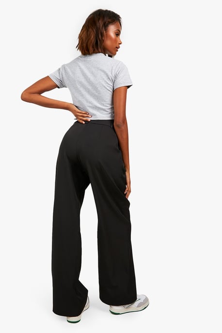 Straight Leg Relaxed Fit Tailored Trousers - Image 2