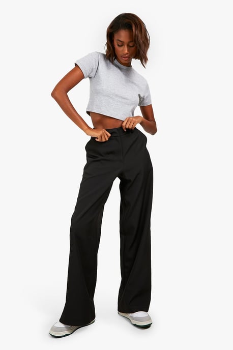 Straight Leg Relaxed Fit Tailored Trousers - Image 3