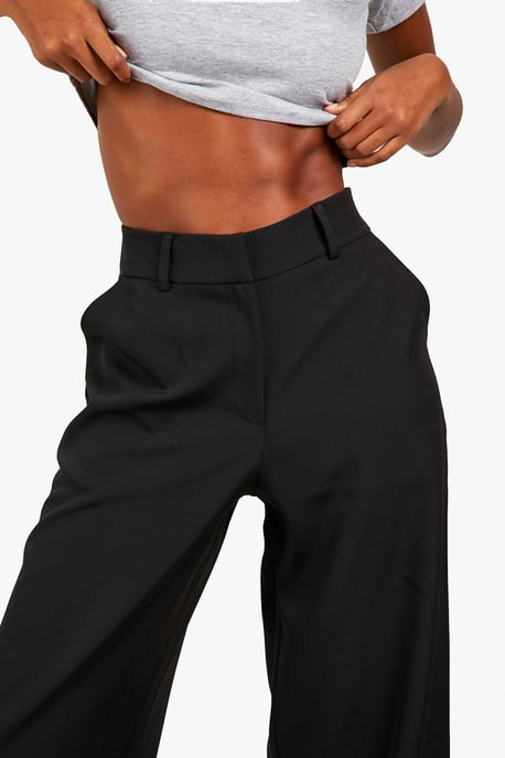 Straight Leg Relaxed Fit Tailored Trousers - Image 4