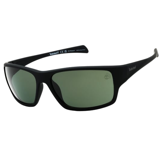 Timberland Matte Black Montuur Groene Gepolariseerde Zonnebril - Image 2