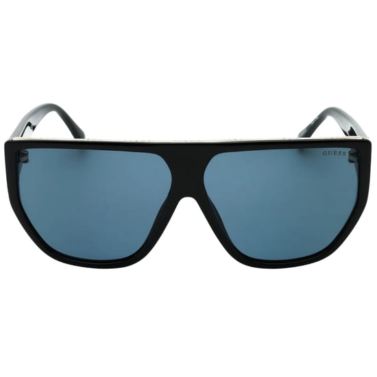 Guess Smoke Lensed Shiny Black Framed Sunglasses - Image 1