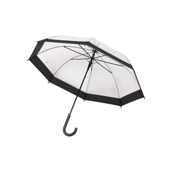 Trespass Unisex Adult Rainfall Clear POE Stick Umbrella (Black) - Image 2