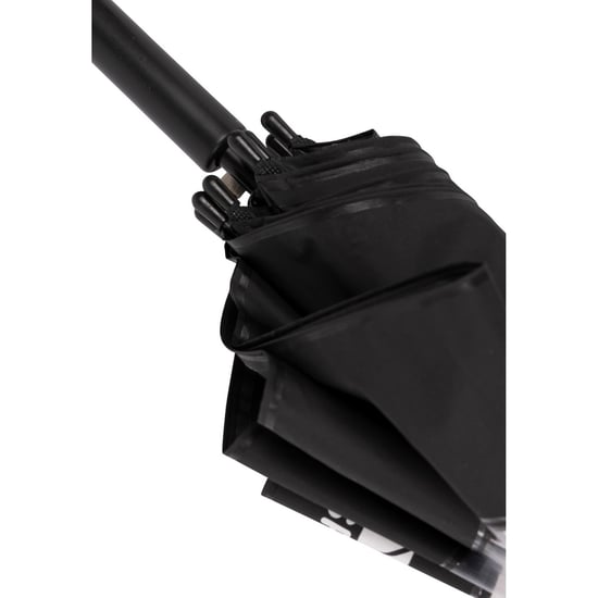 Trespass Unisex Adult Rainfall Clear POE Stick Umbrella (Black) - Image 3