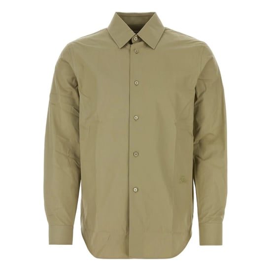 Burberry Equestrian Knight-Motif Buttoned Shirt Hunter Green Casual Shirt - Image 1