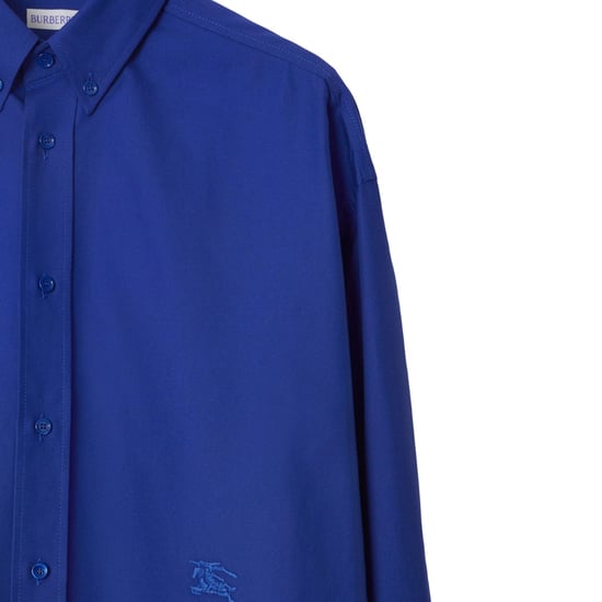 Burberry Equestrian Knight Blue Casual Shirt - Image 3